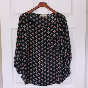 LOFT Navy Blouse